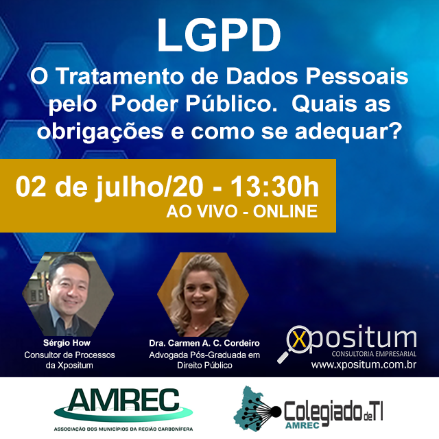 Read more about the article LGPD é tema de evento online pelo Colegiado de TI da AMREC