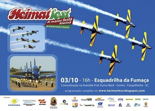 You are currently viewing Esquadrilha da Fumaça da largada para Heimatfest