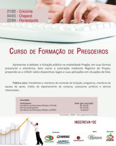 Read more about the article Inscrições abertas para curso de Formação de Pregoeiros