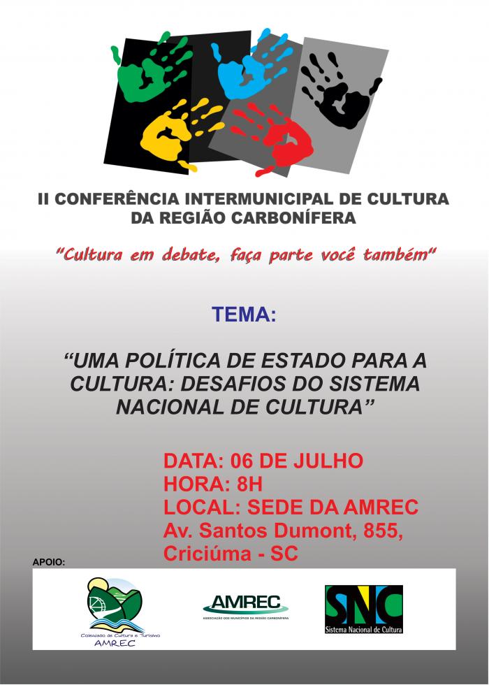 You are currently viewing 2ª Conferência Intermunicipal de Cultura da Região Carbonífera