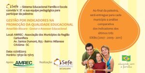 Read more about the article Amrec sedia palestra sobre gestão por indicadores na promoção da qualidade educacional