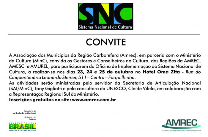 You are currently viewing Oficina do Ministério da Cultura inicia nesta quarta-feira, em Forquilhinha