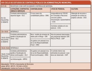 Read more about the article Região da AMREC recebe amanhã 16ª edição do Ciclo de Estudos de Controle Público da Administração Municipal