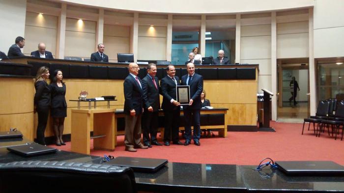 Read more about the article Prefeito Fabrício participa de solenidade na Assembleia Legislativa em homenagem a Lauro Müller